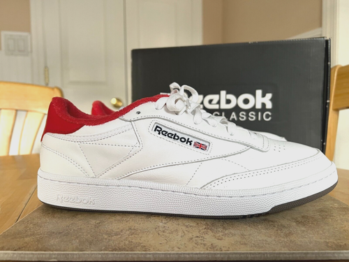 REEBOK CLUB C 85 MEN\u0026#039;S SHOES SIZE 10 FY3412 X ERIC EMANUEL RED WHITE  GREY | eBay