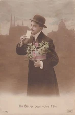 *45238 postcard fantasy man