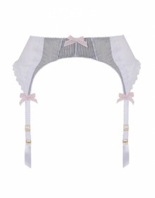 Agent Provocateur MARLI Suspender L/4 NWT Black & White Orig. $165 RARE! [M2]