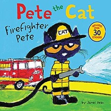 Pete the Cat: Firefighter Pete : Includes over 30 Stickers! Paper