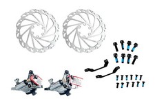 Juin Tech M1 Hybrid Hydraulic Disc Brake Set 160MM Rotors Bike eBike Grey