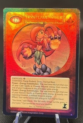 Magi Nation Duel - TRYN FLAME-SAVER - Cald Magi - Nightmare's Dawn  Foil * Fire