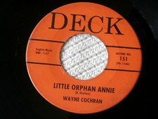 WAYNE COCHRAN~LITTLE ORPHAN ANNIE~IN DEMAND~MONKEY MONKEY~DECK~ NORTHERN SOUL 45