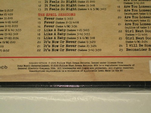 4 CD Set Elvis Presley: The Elvis Is Back! Sessions (2019 FTD 7") - Bild 8 von 8