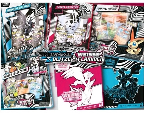 Pokémon Karmesin & Purpur -- Schwarze Blitze / Weiße Flammen 5 Gradings Pokémon