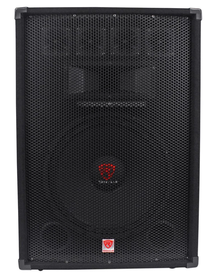 Rockville RSG15.4 15” 3-Way 1500 Watt 4-Ohm Passive DJ/Pro Audio PA Speaker