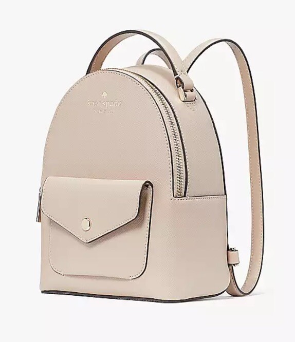 New Kate Spade Schuyler Mini Backpack Leather Warm Beige | eBay display picture 1