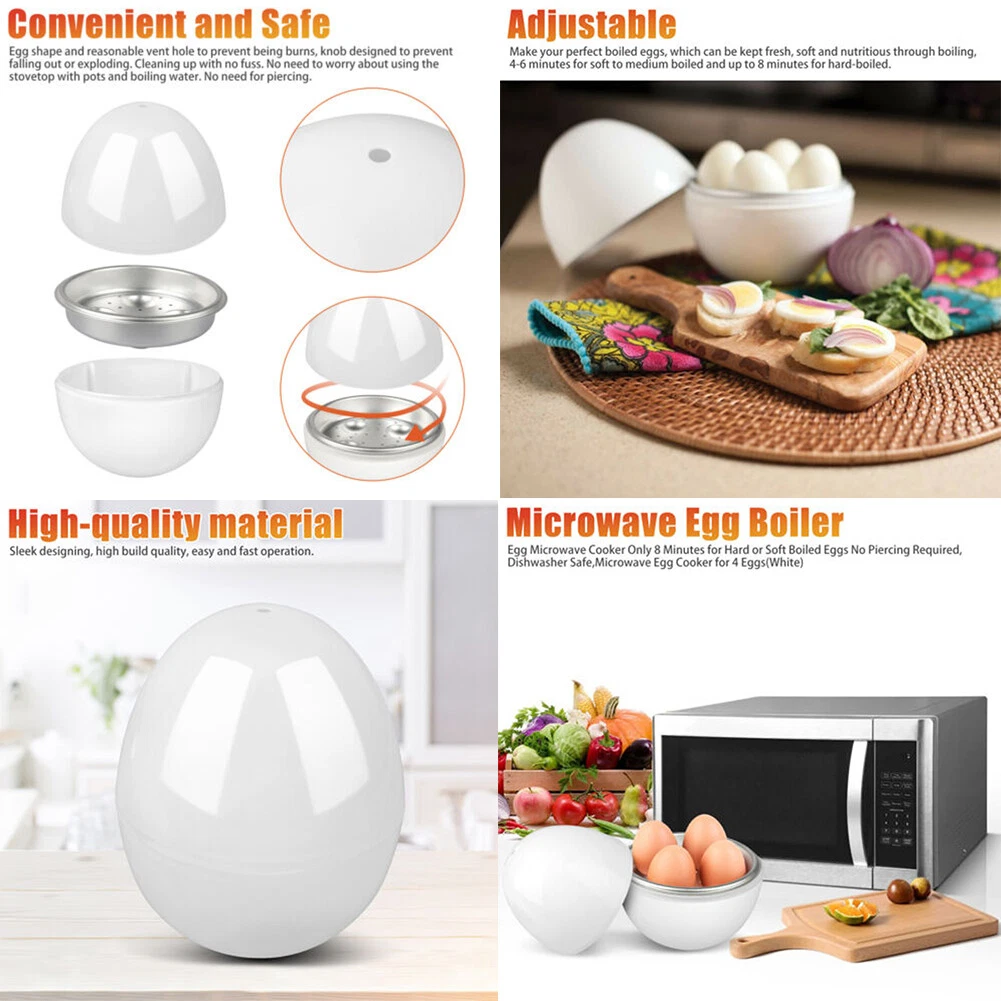 US 2Pc Wireless Microwave Hardboiled Egg Maker Shell Steamer Kitchen Cook Tool
Opens in a new window