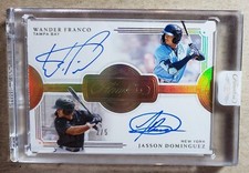 2021 Panini Flawless Jasson Dominguez & Wander Franco Dual Auto /5 Autograph