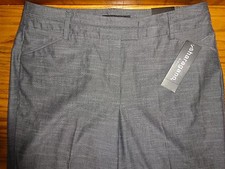 NEW WOMEN'S SHARAGANO GRAY DRESS PANTS SIZE 12 MSP 70 INSEAM 31