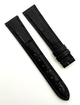 Cartier 16mm x 14mm Matte Black Alligator Watch Strap Band New Authentic OEM NOS