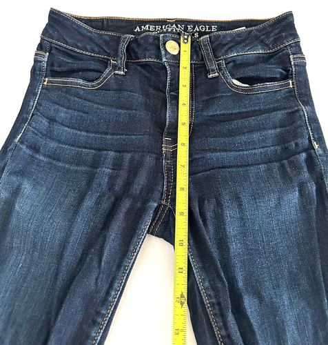 American Eagle Outfitter Women's Blue Super Stretch Jegging Denim Jeans Size 2 - Picture 3 of 7