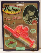 Classic Slide Whistle Adjustable Pitch - Great Stocking Stuffers or for Parties
