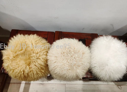 Mens Real Mongolian Warm Lamb Fur Bucket Papakha Hat Winter Hat Cap Headgear SZ - Picture 3 of 18