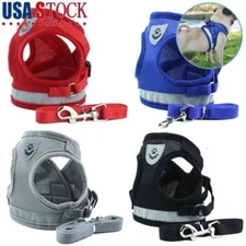 Breathable Dog Pet Harness Adjustable Control Vest Reflective For Small M Dog