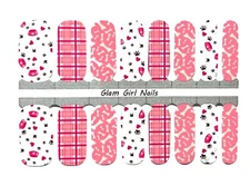 Dog Lover Pink Nail Polish Strips / Nail Wraps / Nail Stickers