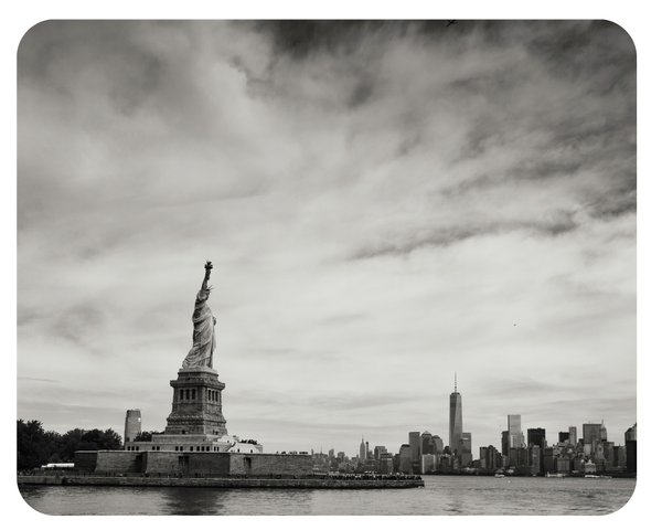 Mousepad Freiheitsstatue New York Skyline 24X19 Liberty Usa Ny Mauspad Unterlage-image