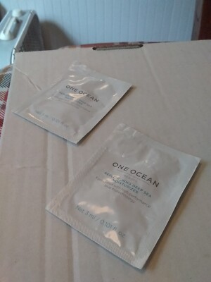 2-New One Ocean Beauty Replenishing Deep Sea Moisturizer Samples NEW