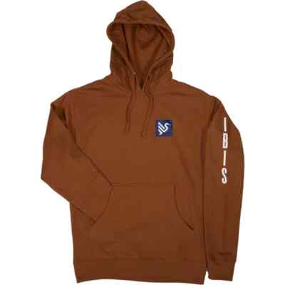 NEW - IBIS CYCLES Shield Hoodie, Brown, XL, long sleeve sweatshirt