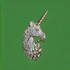 Swarovski Crystal Vintage Pave Artist Pin