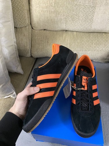 Adidas Originals Jeans MKII Black/Pantone/Orange Trainers BNIB Size 9uk GY7412 - Picture 7 of 14