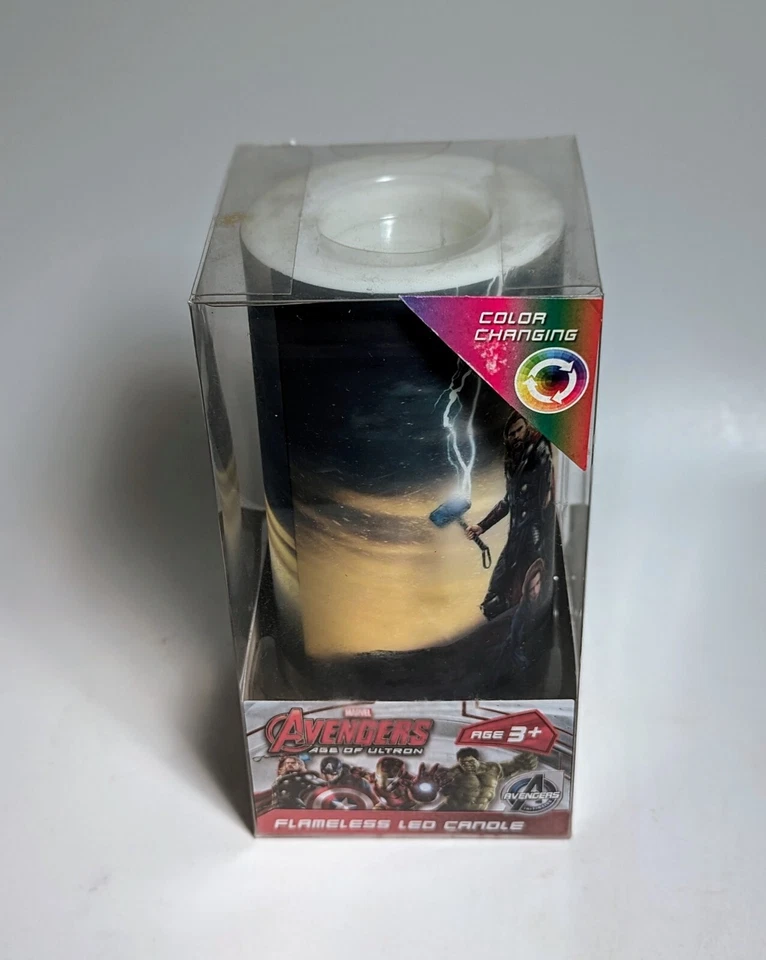 *НОВАЯ* запечатанная беспламенная светодиодная свеча Marvel Avengers: Age of Ultron - Изображение 2 из 3
