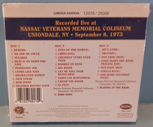 GRATEFUL DEAD Dave’s Picks Vol 38 Nassau Coliseum 9/8/1973 Ltd Ed 12079/25000 - Picture 2 of 2