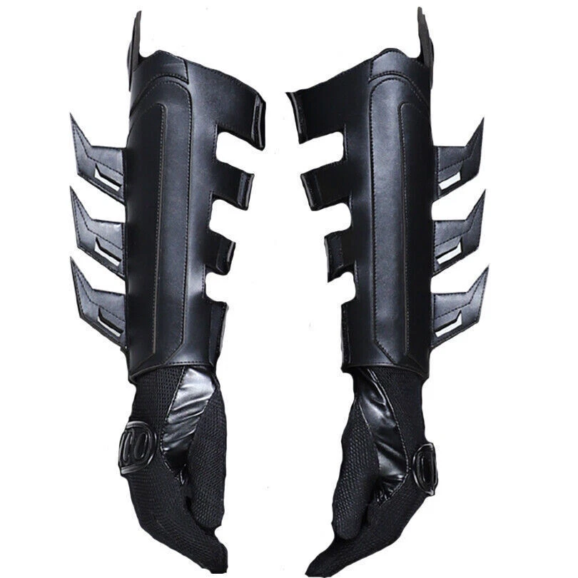Batman Dark Knight Cosplay Gloves Costume Accessories Wrist Guards Halloween Cos - Image 2 of 4