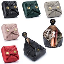 Leather Coin Pouch Change Holder Mini Pocket Wallet for Women Small Bag US FAST