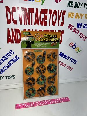 Vintage Fun World Halloween Snakes Alive  Jointed Rack Toys 70s MoC Witches (2a)