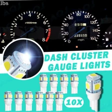 NEW T10 10PCS LED Car Instrument Panel Cluster Dash Dashboard Gauge Light Bulbs