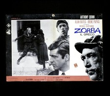 ZORBA IL GRECO fotobusta poster Anthony Quinn Cacoyannis Bates the Greek DG13
