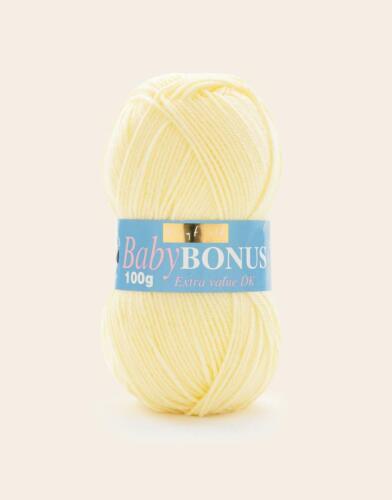 Sirdar Hayfield Baby Bonus DK Wool Yarn 100g - 852 Baby Lemon