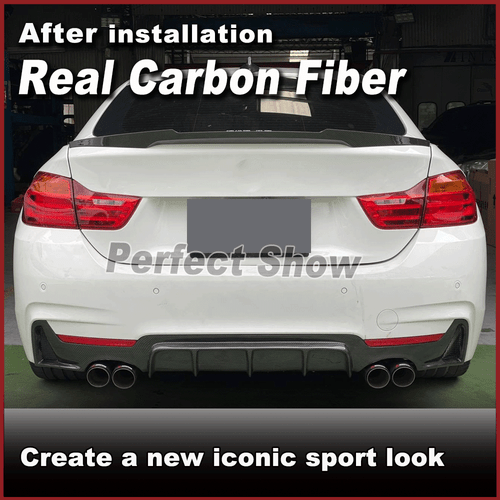 Carbon Heckdiffusor Diffusor hinten Stoßstangen für BMW 4er F32 F33 F36 M-Paket - Picture 3 of 12
