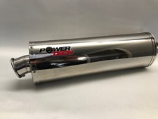 SUZUKI GSXR1000 K1 K2 K3 K4 OVAL STAINLESS STEEL RACE CAN EXHAUST SILENCER