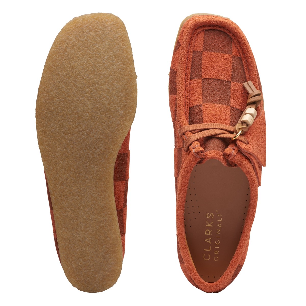 Clarks Original Women's Wallabee. Orange Check | eBay Clarks Original Women's Wallabee. Orange Check | eBay