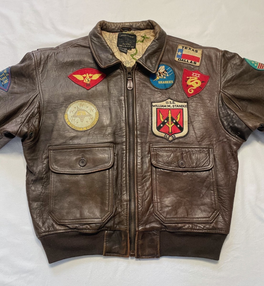 AVIREX G-1 | Brown Leather Flight Bomber Jacket | Top Gun AVIREX G-1 | Brown Leather Flight Bomber Jacket | Top Gun