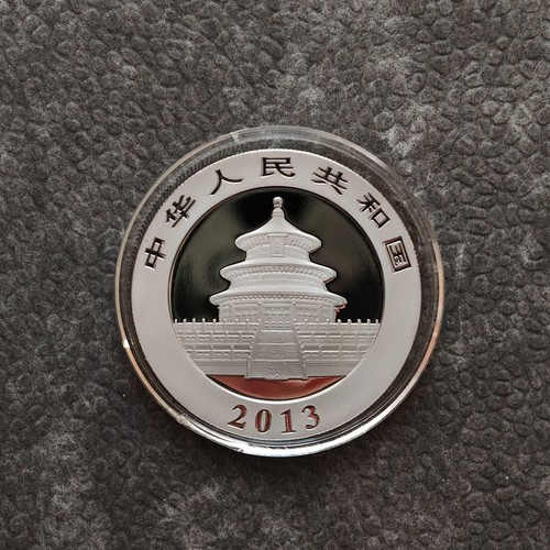 2013 1 OZ Silver Panda China 24kt Gold Black Empire Rhodium PROOF ONLY 1000 #252 - Picture 15 of 21