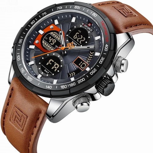 Luxury Men's Military Watch - Stylish, Water-Resistant & Dual Display Function - Picture 4 of 9