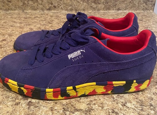 Puma Classic+Rubber Mix Round Toe Suede 