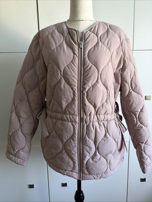 Thermolite Steppjacke H&M Helles Matt Rosa Jacke M Warm Dünn Taille Verstellbar