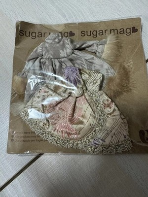 Sugar Mag Silk Embroidered Fur Dress Set Fit blythe Pullip Betsy momoko