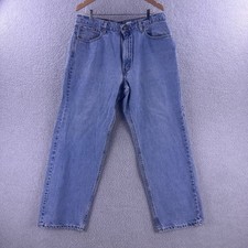 Vintage Levis 565 Loose Fit Straight Leg Jeans Light Wash Blue Made in USA W38