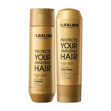 Image of Lax-liss Keratin Daily Care Shampoo 250 ml & Conditioner 200 ml For Unisex Hair