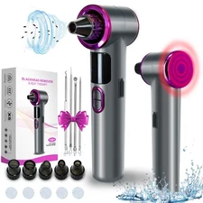 Blackhead Vacuum Extractor: 3 Suction Levels, 9 Modes, Deep Pore Cleaner Kit