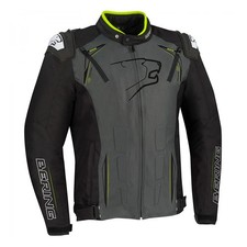 Veste Moto BERING START-R Jaune Fluo, Gris, Noir