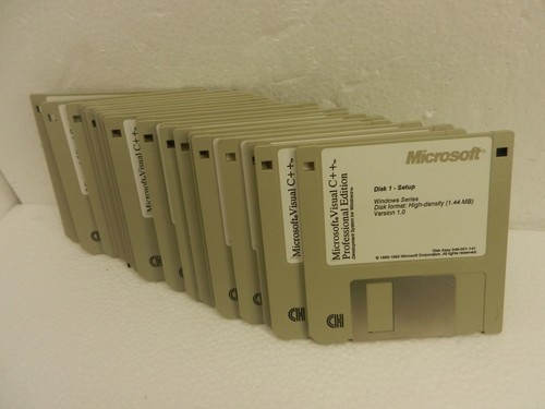 Microsoft Visual C++ VERSION Ver. 1.0 Professional Edition - 20x Floppy Disks
