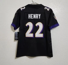 Youth Baltimore Ravens Derrick Henry #22 Stitched Jersey Size Small (8) NWT 