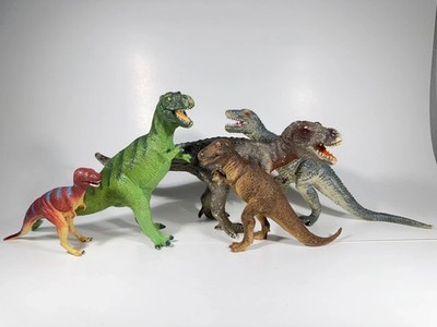 Vintage Dinosaur Toy Collection Tyrannosaurus Rex Lot Bullyland Scheich Carnegie