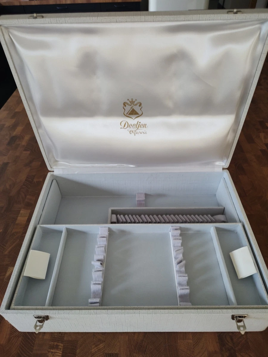 Coffret Argentier Vide Deetjen Pour Ménagère Argent Métal Argenté 49 Pce Couteau